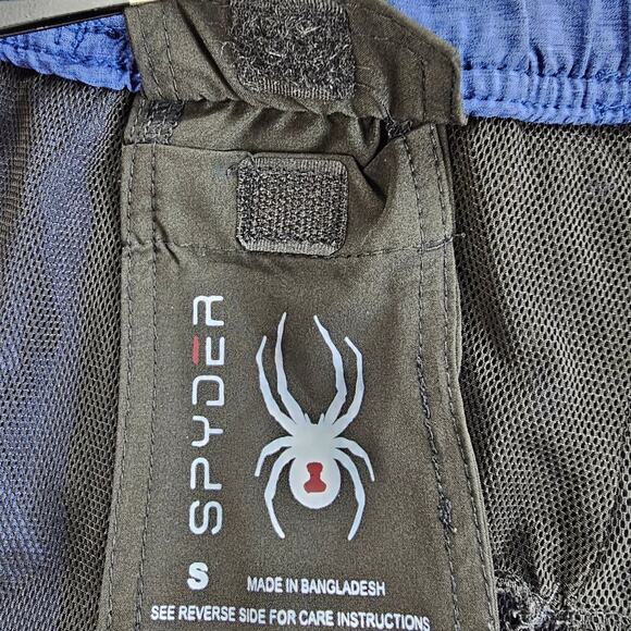 Spyder Swim Trunks Small Board Shorts Mens Blue Mesh Lining Pockets 8" Inseam - Picture 13 of 14